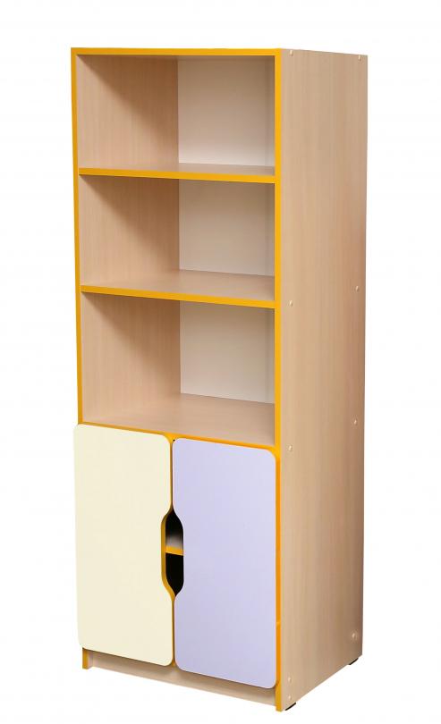 Дитяча шафа універсальна "Школа-Сад" елемент №2, напівзакрита, для зберігання особистих речей дітей, АЛМАНТ, 600x410x1594 мм.